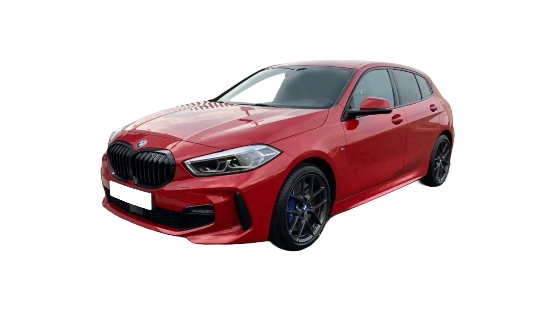 BMW 1 series 118D M-Sport red